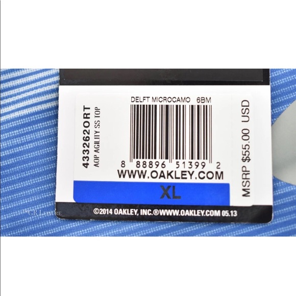 OAKLEY MENS AGILITY PRINTED PERFORMANCE TOP - Picture 7 of 7